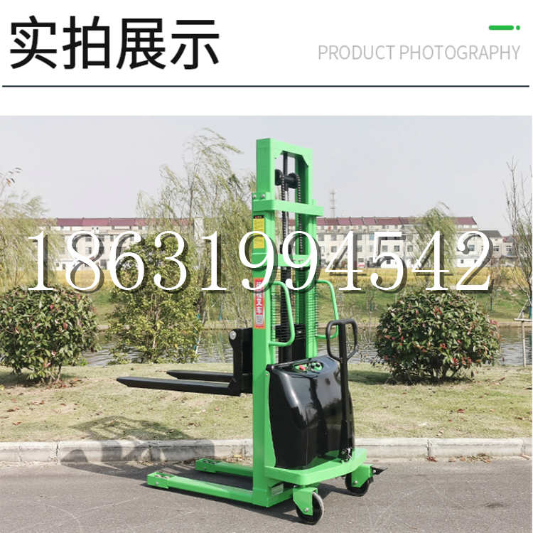 龙山县电动叉车堆高车液压铲车电瓶1吨2吨站驾步行式小型全自动叉车